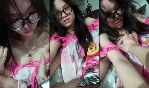 Em sinh viên kính cận lộ clip sex với người yêu sau khi chia tay – Phần 10